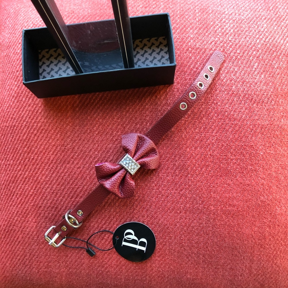 Leather dog collar